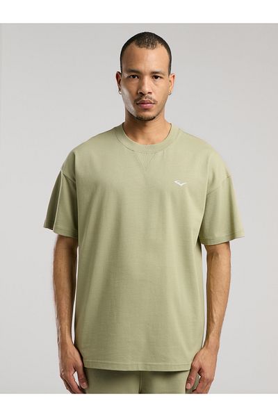 EVERLAST Ever Classics Oversize Πράσινο ανδρικό μπλουζάκι με στάμπα στην πλάτη
