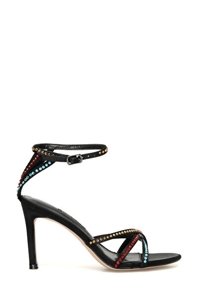 Nine West صندل نسائي بكعب أسود من NEDDA 3FX