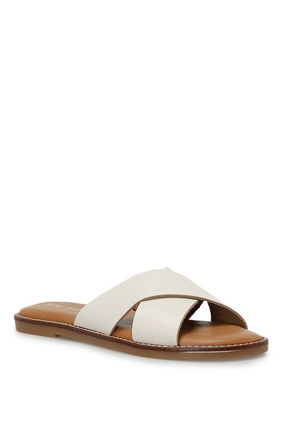 Nine West Honeyy 3Fx Beige Women's Flat Slippers