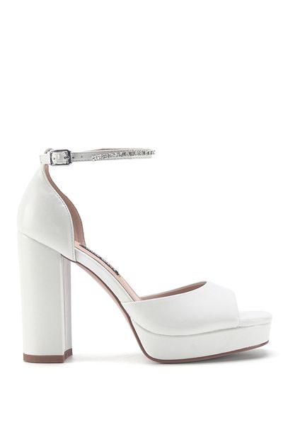 Nine West Truva 3fx white women's high heel sandals