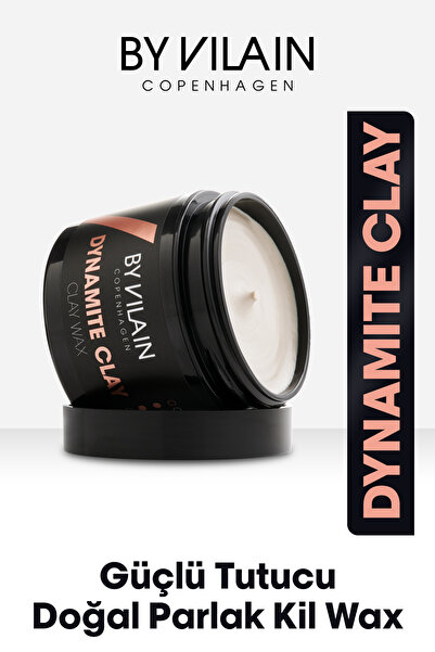 By Vilain Dynamite Clay Doğal Parlak Güçlü Tutucu Sert Kil Wax 65ml