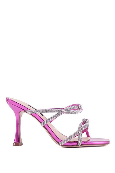 Nine West صندل نسائي بكعب فوشيا من MANA 3PR