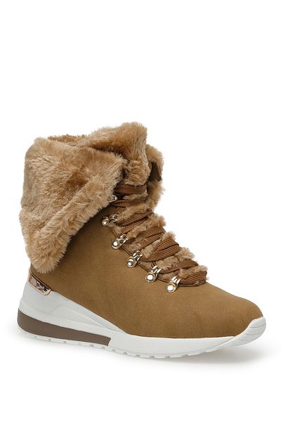 Nine West Akeda 2Pr Camel Women's Wedge Heel Boots