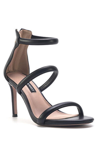 Nine West NITE 3FX Siyah Kadın Topuklu Sandalet