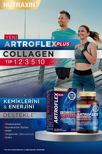 Nutraxin Artroflex Plus Collagen Type 1 2 3 5 10 90 Tbl Magnesium Bromelain Eggshell Glucosamine Msm