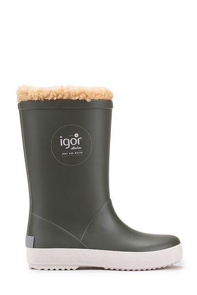 IGOR Splash Nautico Borreguito Khaki Boy's Rain Boots