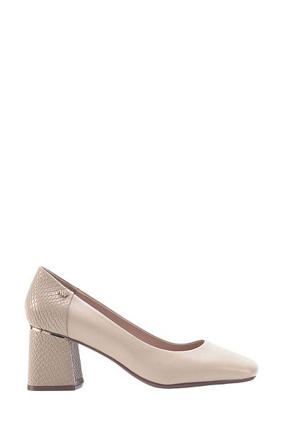 Nine West BEGGA 3FX Beige Women's Heeled Shoes