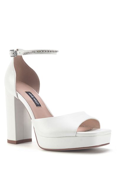 Nine West Truva 3fx white women's high heel sandals