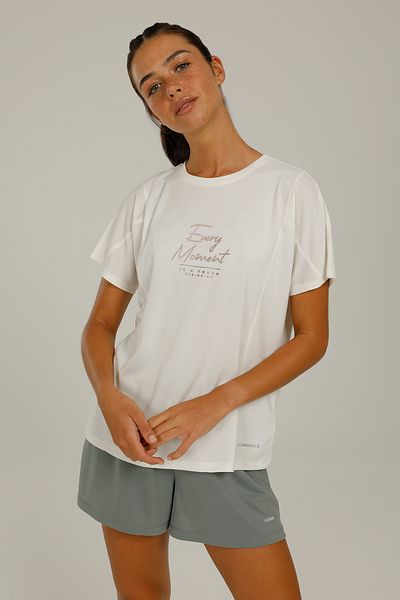 lumberjack Tricou cu mânecă scurtă pentru femei Jasmine Slogan T cu detalii