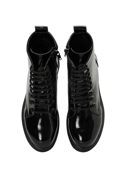 Miss F DW21017.R 3PR Μαύρες γυναικείες φλατ μπότες