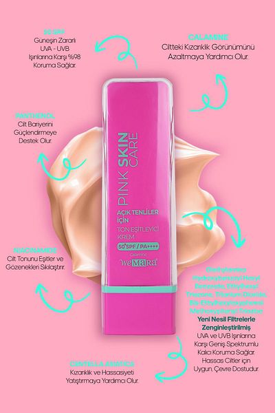 Mara We Ton Equalizing Face Care Cream 50 Spf for Light Skin 50 ml