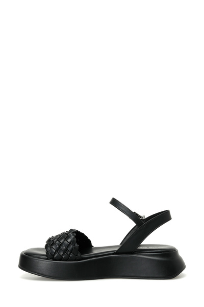 Nine West Valle 4Fx Women's Black Thick Sole Sandals