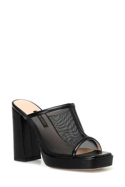 Nine West BELROSE 4FX Czarne Kapcie Damskie