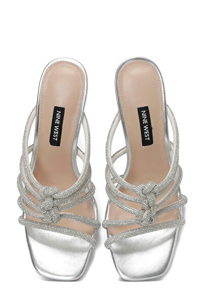 Nine West Papuci cu toc pentru femei Gran 4fx Silver