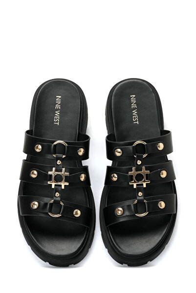 Nine West Mınt 4Fx Black Women's Flat Slippers