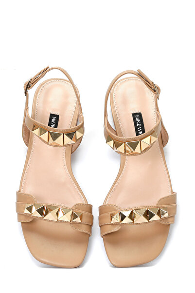 Nine West HEND 4FX Tan Women's Flat Sandals - Comfortable and Stylish