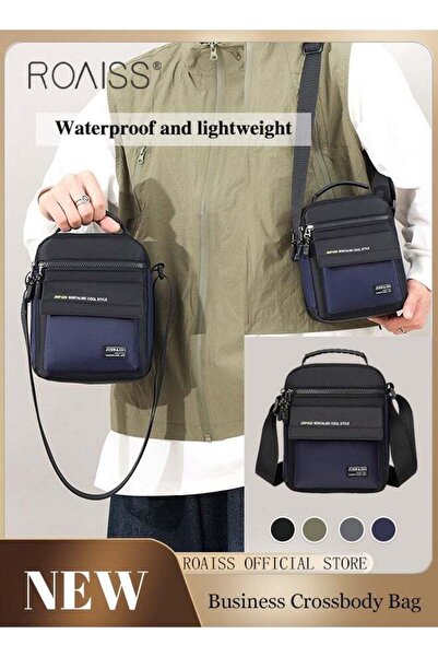 ROAISS Men Outdoor Sling Bag Lightweight and Waterproof Crossbody Bag Perfect for Casual and Commuting with