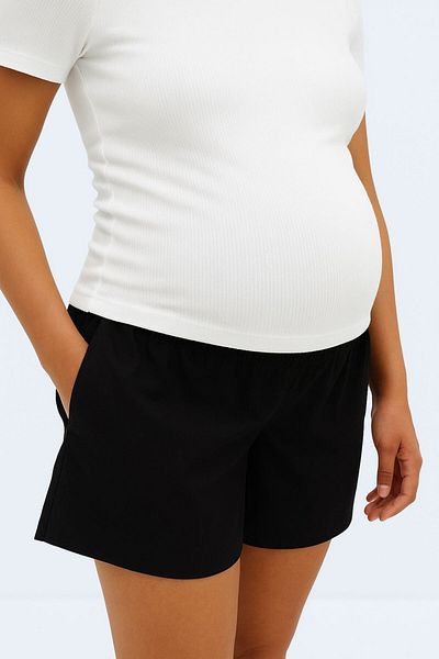 motherway maternity Шорти за бременни от ленен памук