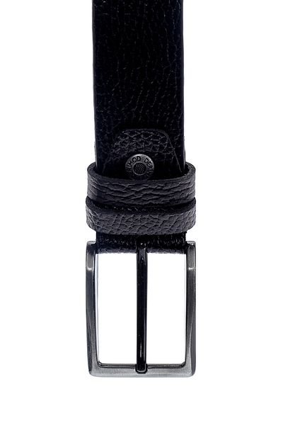 Derimod Black Leather Men's Belt - 000a2d12043ft