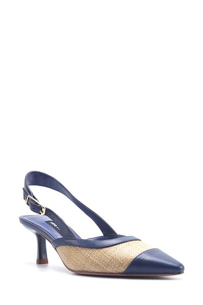 Nine West Glenda 5Fx Navy Blue Women's Heeled Shoes