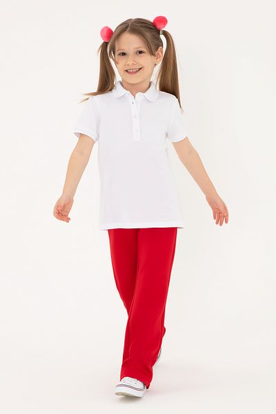 U.S. Polo Assn. Girl's Red High Waist Flare Sweatpants 50306283-Vr030