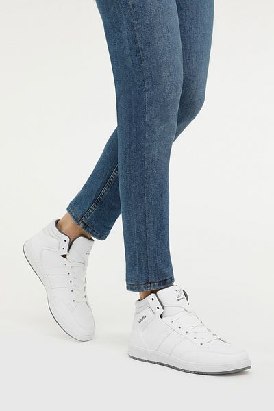 Kinetix Ανδρικά ψηλά αθλητικά παπούτσια Court Pu Hi 3fx White