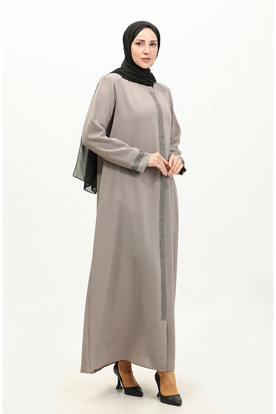 sefamerve Βιζόν Πέτρα εμπριμέ Plus Size Ferace 5066-06