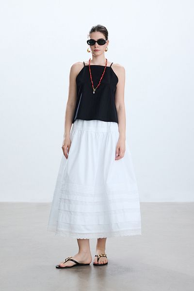 BE BLUE FUSTA POPLIN ROMANTICA ALBA