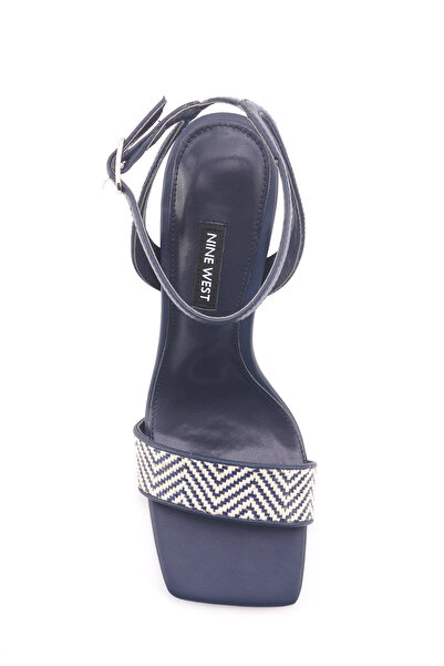 Nine West Sandale cu toc pentru femei ALIVA2 4FX Blue