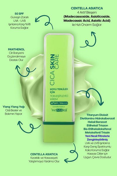 Mara Wemara Tone Equalizer Face Care Cream 50 Spf 50 ml