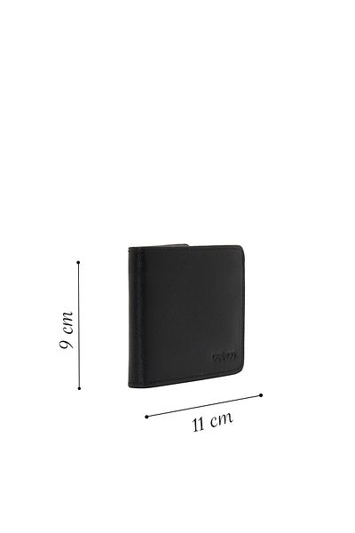 Derimod Black Leather Men's Wallet - 000a2d303126