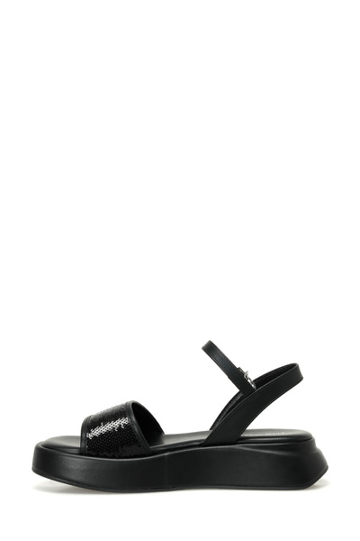 Nine West Valleria 4Fx Black Women's Thick Sole Sandals