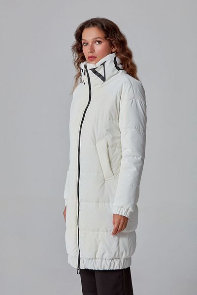 Derimod Palton alb Softwear pentru femei Stockholm 22wgd5005s6
