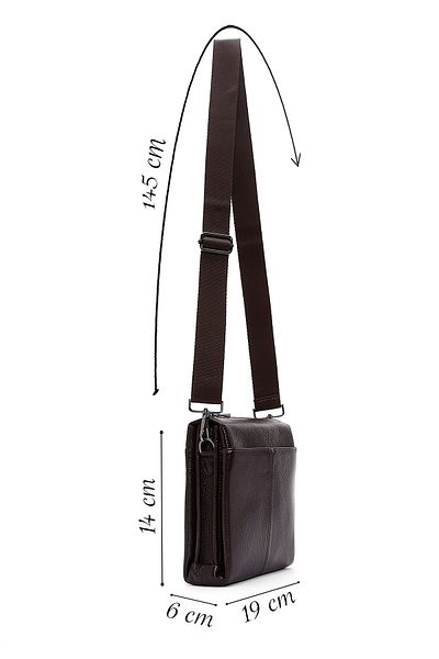 Derimod Men's Brown Crossbody Bag - 23sbd3102ft