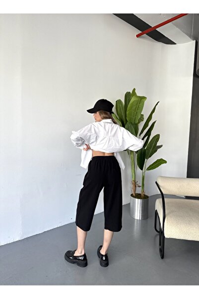 Dechers Dámské plátno s vysokým pasem 100% bavlna Capri W204