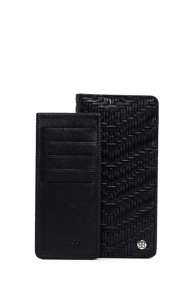 Derimod Men's Black Leather Wallet 000A2D 311829