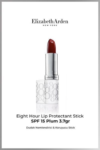 Elizabeth Arden Lip Moisturizing & Protective Stick - Eight Hour Lip Protectant Stick Spf-15 - Plum 3.7Gr