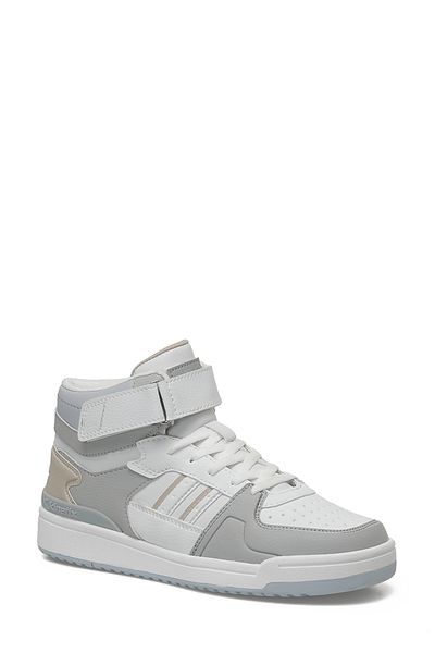 Kinetix Wilmo Pu Hi Forum Low High Top Sneaker Unisex Sports Shoes White-pink