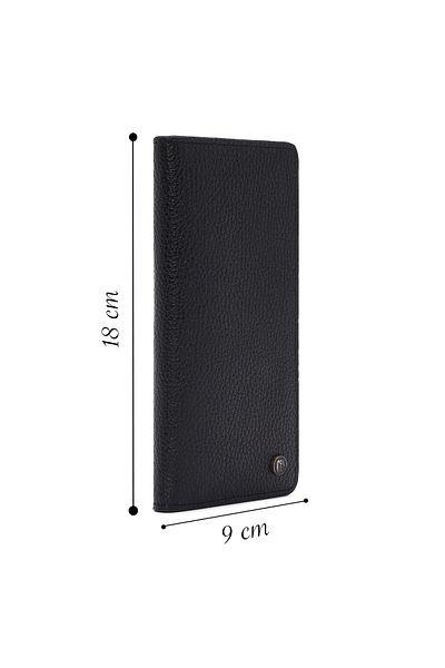 Derimod Men's Black Leather Wallet - 000a2d3118ft Model