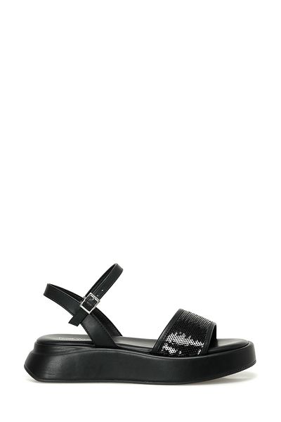 Nine West Sandale cu talpă groasă pentru femei VALLERIA 4FX negre