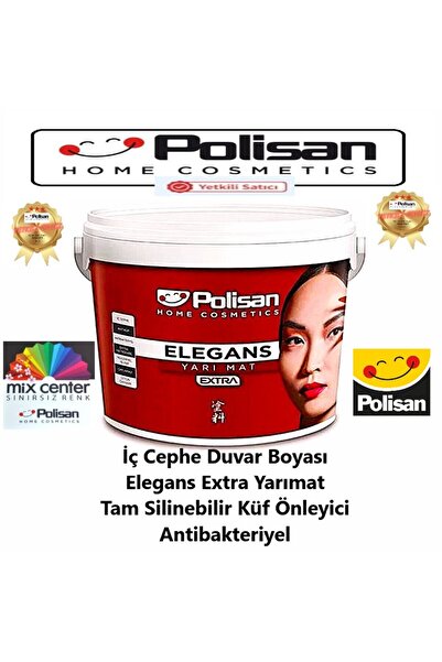 Polisan -Elegans -Silinebilir -Küf Önleyici -Antibakteriyel-İç Cephe Duvar Bo...