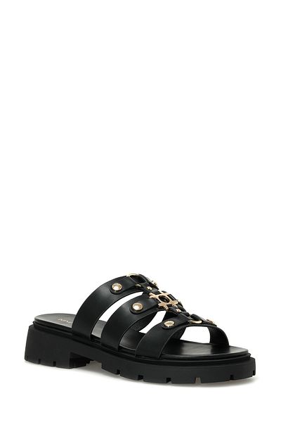 Nine West Mınt 4fx Siyah Kadın Düz Terlik