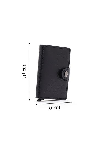 Derimod Black Men's Card Holder - With Mechanism 000a2d3117cv