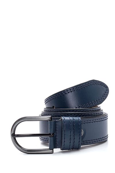 Derimod Navy Blue Men's Leather Belt - 000a2d1201718