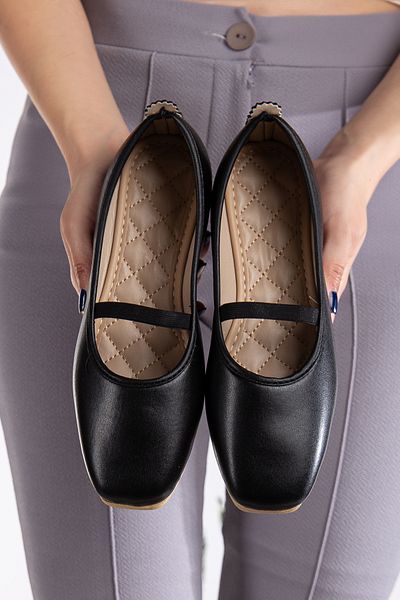 Slipcat Women's Daily Blunt Toe Elastic Ballerina Shoes