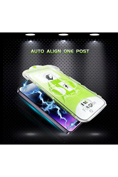 Fibaks Apple iPhone 11 Pro Max Compatible Fully Covering Glass Screen Protector with Easy Application Tool and Frame