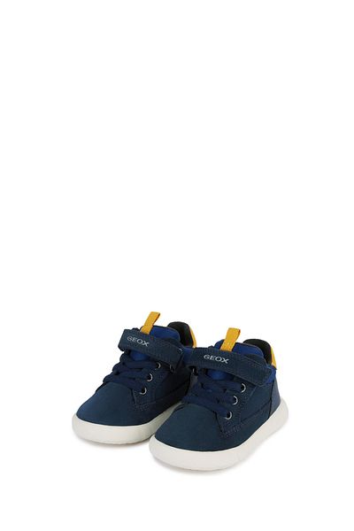 Geox Baby Boy Navy Blue Hyroo a Strap Suede Leather Sports Boots B365Da022Mecf42Q