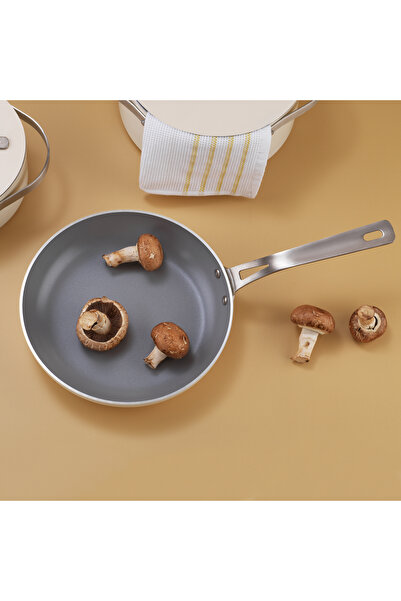 Schafer Moonlight Seramik Tencere Seti 7 Parça-Krem