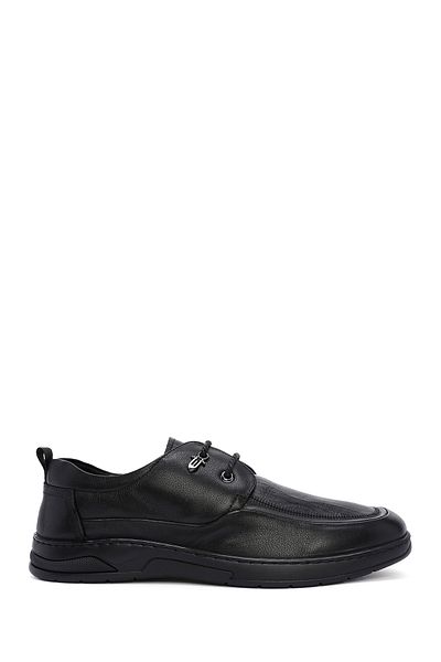 Derimod Men's Black Leather Lace-up Casual Shoes - Fly 24sfd623018