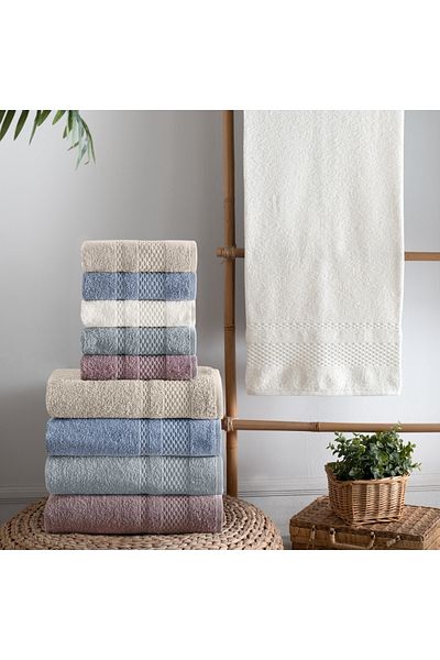 Schafer Home Arya 50X90 cm Towel 1 Piece-Cream